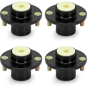 4pcs Suspension Shock Mount Top Hat Replacement For 88-00 Honda Civic Del Sol Integra Black