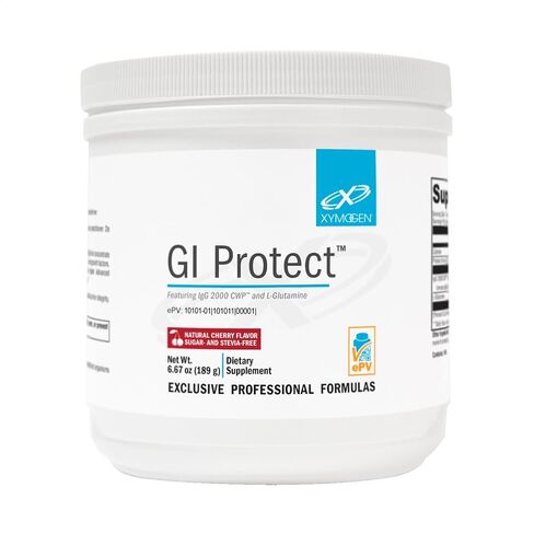 XYMOGEN GI Protect - IgG Immunoglobulin L-Glutamine Powder Supplement - Supports GI Lining + Gut Health, Cytokine Balance, Immune Health + Tissue Repair, Sugar & Stevia Free - Cherry Flavor (6.67 oz) in Saudi Arabia