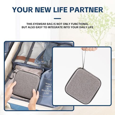 Travel Sunglasses Organizer Case Eyeglasses Organizer Sunglasses Storage Organizer Adjustable Slot for Sunglasses in Kuwait