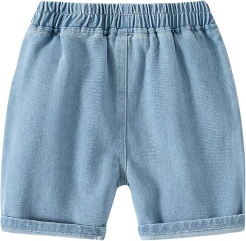 Toddler Baby Boys Denim Shorts Summer Casual Cargo Shorts in Saudi Arabia