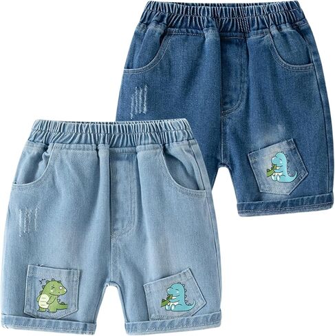 Toddler Baby Boys Denim Shorts Summer Casual Cargo Shorts in Saudi Arabia