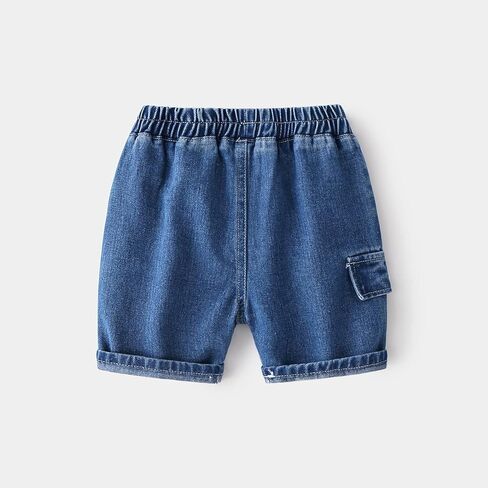Toddler Baby Boys Denim Shorts Summer Casual Cargo Shorts in Saudi Arabia