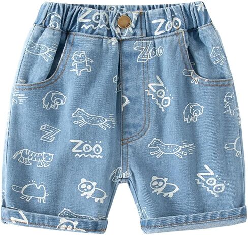 Toddler Baby Boys Denim Shorts Summer Casual Cargo Shorts in Saudi Arabia