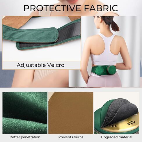 Smokeless Copper Moxa Box, Copper Tank Moxibustion Treatment Tool, Moxibustion Box for Neck Knee Waist Shoulder Back Remove Dampness, Ai Jiu 艾草 艾灸盒 (3 Moxa Case) in Kuwait