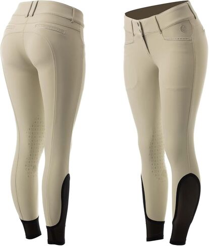 Equinavia Victoria Women's Silicone Knee Patch Breeches | Breathable Fabric | Stylish Details | Secure Grip in Saudi Arabia