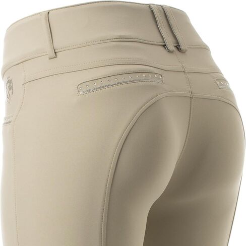 Equinavia Victoria Women's Silicone Knee Patch Breeches | Breathable Fabric | Stylish Details | Secure Grip in Saudi Arabia