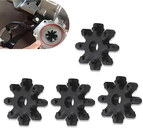4 PCS Car Flexible Steering Coupling, Exact Match Noise Solver Rubber Steering Column Gear Sleeve, Replace OEM #563152K000FF, Compatible with Hyundai Sonata So8 Kia K5 (Black) in Saudi Arabia