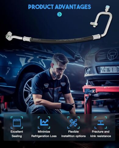 ضاغط تجميع خرطوم خط الخرطوم على خط خرطوم خط التفريغ ECCPP إلى المكثف 2011-2015 لـ Hyundai Sonata 2.4L in Kuwait