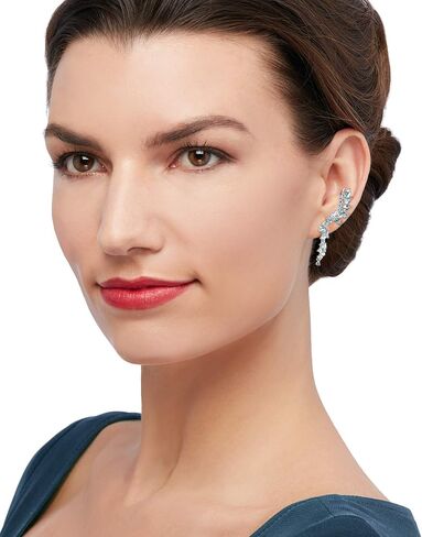 Ross-Simons Gemstone Ear Climber Earrings in Sterling Silver in Saudi Arabia
