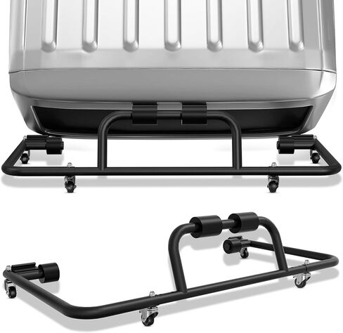 Adjustable Hard Top Carrier Hardtop Storage Cart Compatible with 1976-2025 Jeep Wrangler JK JL YJ TJ JKU JLU Unlimited and Newer Jeep Wrangler CJ-7 Sliding Bracket Rack Movable, 2/4 Door-Black in Saudi Arabia