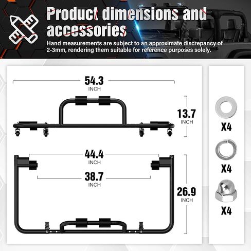 Adjustable Hard Top Carrier Hardtop Storage Cart Compatible with 1976-2025 Jeep Wrangler JK JL YJ TJ JKU JLU Unlimited and Newer Jeep Wrangler CJ-7 Sliding Bracket Rack Movable, 2/4 Door-Black in Saudi Arabia