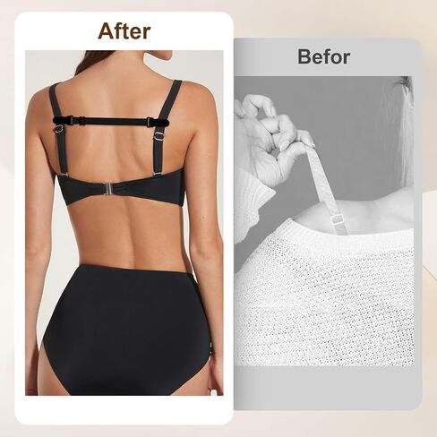 6 PCS Bra Strap Clips Women's Longip Slip Slastic Bra Holder لجعل حاملي Racerback لإخفاء أخفاء الأشرطة Contrap in Kuwait