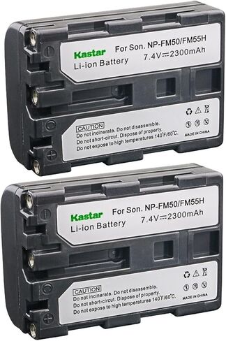 Kastar 3-Pack NP-FM50 / NP-FM55H Battery 7.4V 2300mAh Replacement for Sony DCR-TRV30, DCR-TRV33, DCR-TRV38, DCR-TRV39, DCR-TRV40, DCR-TRV50, DCR-TRV60, DCR-TRV70, DCR-TRV75, DCR-TRV80 Camera in Saudi Arabia