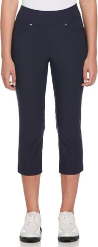 PGA Tour Women's 22 "سراويل غولف كابري مع التحكم في البطن ، تمديد الأداء ، رطوبة الرطوبة ، حماية الشمس in Kuwait