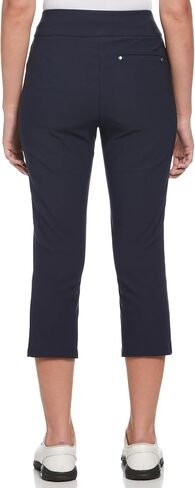 PGA Tour Women's 22 "سراويل غولف كابري مع التحكم في البطن ، تمديد الأداء ، رطوبة الرطوبة ، حماية الشمس in Kuwait