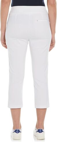 PGA Tour Women's 22 "سراويل غولف كابري مع التحكم في البطن ، تمديد الأداء ، رطوبة الرطوبة ، حماية الشمس in Kuwait