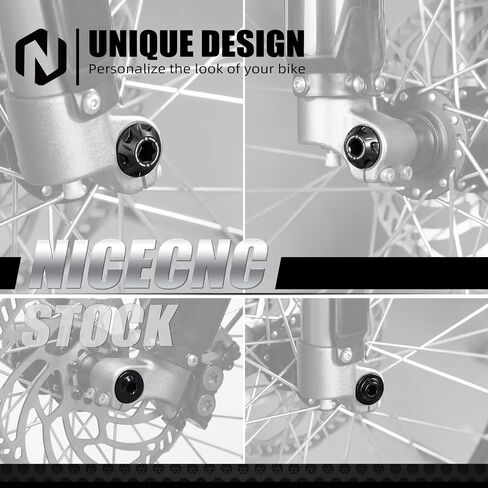 Black Front Wheel Axle Lock Nut Bolt Accessories Compatible with Segway X160 X260, Compatible with Surron Light Bee X/S/ L1E, See Fitment in Kuwait