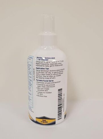 SkinSmart Antimicrobial Facial Cleanser Spray to Remove Viruses and Bacteria Around Eyes, Nose and Mouth, Fight Maskne, 2 oz Spray (3 Pack) Non-Irritating Hypochlorous Acid in Saudi Arabia