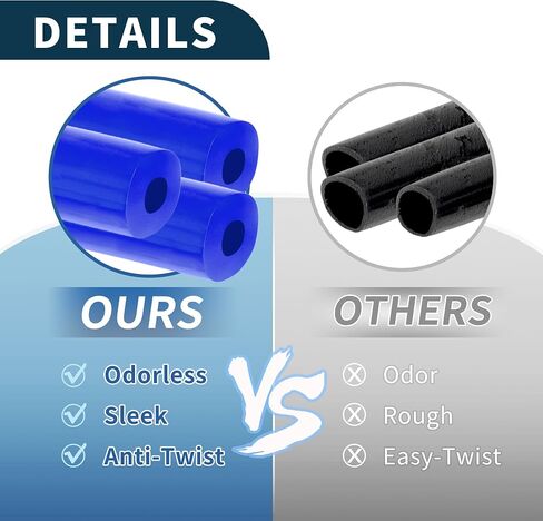 Silicone Vacuum Tubing Hose 130PSI Max Pressure Automotive Vacuum Line Blue with Vacuum Connector 1 Set 5Ft 4/6/8/12mm ID 3mm Thickness in Kuwait