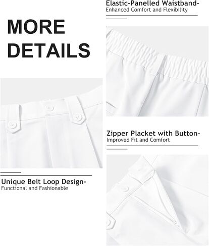 MoFiz Dress Shorts for Women Business Casual Summer Pleated Tailored Elastic Waist Work Office Trouser Shorts with Pockets in Saudi Arabia