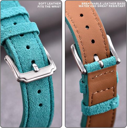 Super Soft Quick Release Suede Leather Watch Band – 18/19/20/22mm Universal Fit for Men Women Replacement Strap in Kuwait