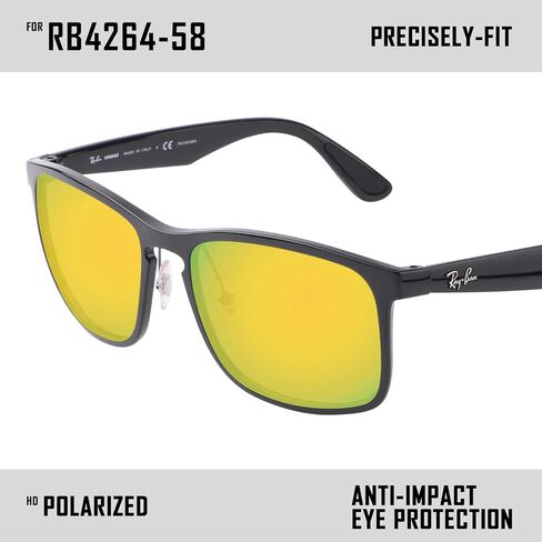Polarized Replacement Lenses for Ray-Ban Chromance RB4264 58mm Sunglass in Saudi Arabia