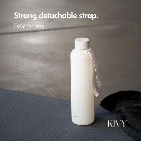 KIVY Slim Water Bottle 22oz [Lightweight & Shatterproof] - Reusable Tritan Water Bottle - Leak Proof Bottle for Women & Men - Water bottle no straw - Dishwasher Safe - BPA Free in Saudi Arabia