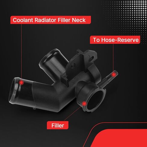 21517-JP00A Engine Upper Coolant Filler Neck Sub Radiator Filler Pipe For 09-17 Nissan Quest Murano Radiator Coolant Filler Neck (21517-JP00A, 1pcs) in Saudi Arabia