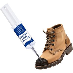 Boot Toe Epoxy Adhesive Kit – Heavy-Duty Toe Protector for Work Boots, Cleats, and Sneakers | Steel Toe Repair Glue for Impact, Tear, and Abrasion Protection