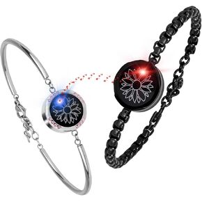 Long Distance Touch Bracelets, Couple Bracelets, Remote Intelligent Matching Couple Bracelets,Bracelets Jewelry,