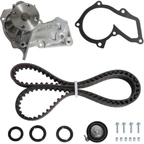 Engine Timing Belt Kit with Water Pump For Ford Escape 2013-2015, For Fusion 2013-2014, For Transit Connect 2014-2015, For Fiesta 2014-2019 - DOHC L4 1.6L