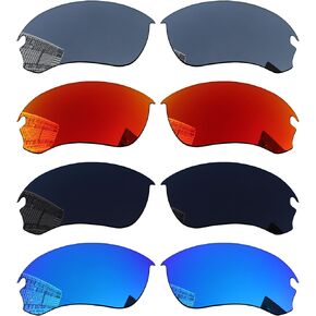 Acefrog 4 Pairs Polarized Replacement Lenses for Oakley Flak Draft OO9364 67mm Sunglasses, Perfectly Fit, Shatterproof, Anti-scratch, Value Pack