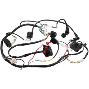 Complete Electric Wiring Harness Loom Kit for 150cc 200cc 250CC Go Kart ATV Taotao Kazuma Buggy