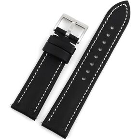 Onthelevel Water Resistant Oxford Fabric Watch Strap 18mm 19mm 20mm 22mm Sailcloth With Leather Back Lining Quick Release Watch Band Replacement