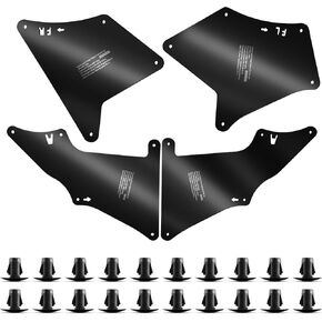 Toyota Tundra Splash Guards Fender Liner Shields متوافقة مع Toyota Tundra & Sequoia 2007-2020 ، ملحقات Toyota Tundra ذات العجلة الأساسية (مع 20 مقاطع)
