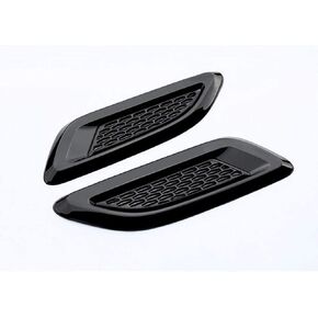 ل Land Rover Discovery Sport Range Rover Evoque 2011-2018 Gloss Black Dummy Hood Vent Vent Slat Air Wing Cover