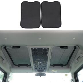 Car Sunroof Sun Shade Breathable Mesh Compatible with Ineos Grenadier 2020-2025 Foldable Roof Sunshade Automotive Sunroof UV Sun Protection Accessories (Off-White)