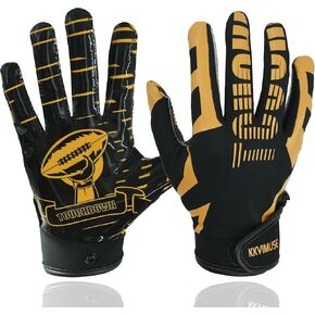 Youth Football Gloves, Sticky Kids Football Receiver Gloves, Flag Football Gloves Gifts for Boys Girls