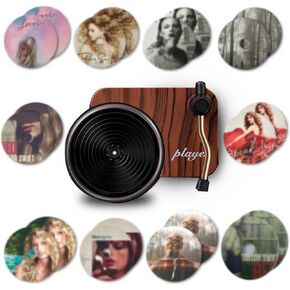 Car Air Greadener Vent Clips 20pcs stintage Record Player Cover Cover Air Graper ، Depling Record Design Decoration ، Gift for Music Lovers