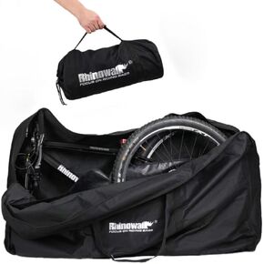 Folding Bike Bag 26 to 29 inch Bicycle Storage Carry Case, Thick Mountain Bike Transport Box for Air Travel, Shipping, Professional Cycling Cover Accessories