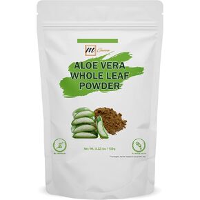 100% Natural Aloe Vera Leaf Powder Pure Aloe Barbadensis 0.22 LBS /100 Grams