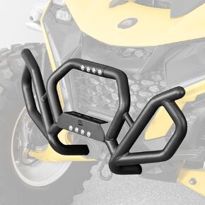 KEMIMOTO Front Bumper Compatible with Can Am Maverick R 2024 2025, Black Combined Front Brush Guard Protector Coverage Full End Protection Accessories, Replace #715010071