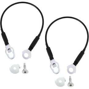 2pcs Car Rear Tailgate Cables with Screws Spacers Replacement Part E3TZ9943052B Compatible with Ford F150 F250 F350