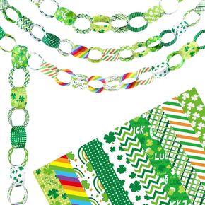 Morcheiong 300 Paper Chains Bright Color Paper Strips for Crafting DIY and Party Decorations