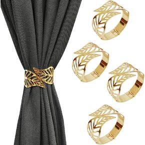 الستار Tiebacks Holdbacks الألومنيوم سبيكة الربيع تصميم الذهب الذهب الستارة TIEPSBACKS البسيطة على الستائر أو العلاقات الستار الظهر الستار النمط الحديث الستار الزخرفية (الذهب)