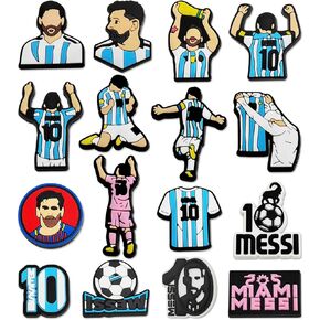 16 Pcs Sports Shoe Charms Soccer Pins Charms Football Charm Decoration for Clog