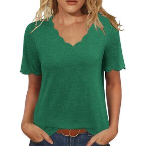 jomedesigign womens short sleeve tops v neck regy dare dis sour trants summer ditace leghes 2025 strendy clothes