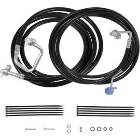 Sub6050 خلفية A/C خط تكييف الهواء مجموعة خراطيم AC الإضافية مناسبة ل Cadillac Escalade ESV Chevrolet Suburban GMC Yukon XL 2000-2006