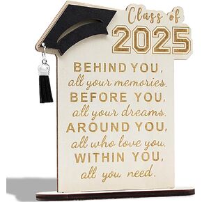 Graduation Decorations, 2 Wooden LED Long Marquee Light Up Letters 'GRAD 2025', Class of 2025 Graduation Party Decorations Sign for Kindergarten Preschool School College Graduation Party Supplies