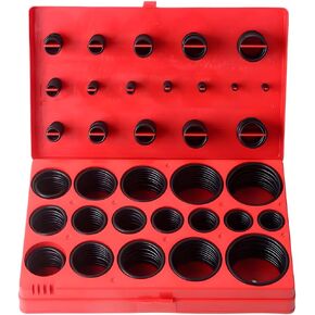 419PCS Car O Ring Assortment Kit, Rubber SAE Metric Vehicle O-Rings Seal Washer Set in 32 Sizes, Universal Rings Gaskets Accessories for Plumbing Automotive Faucet Repair More